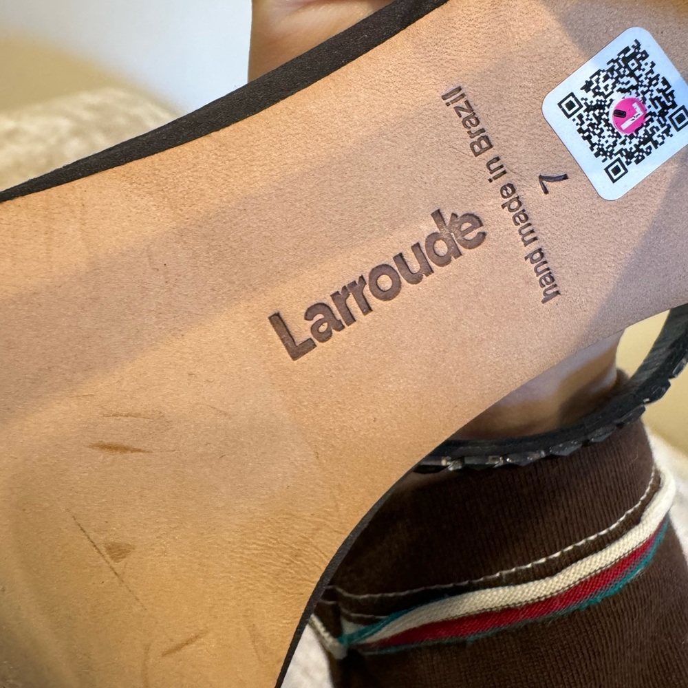 Larroude Black Studded Strappy Heels - Picture 4 of 4